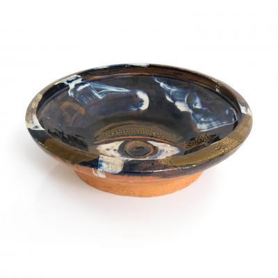 Hertha Hillfon HERTHA HILTON UNIQUE CERAMIC BOWL WITH EYE SWEDEN 1991