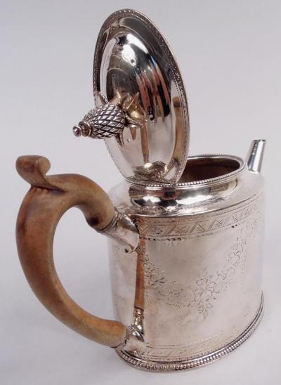 Hester Bateman English Georgian Neoclassical Teapot 1780