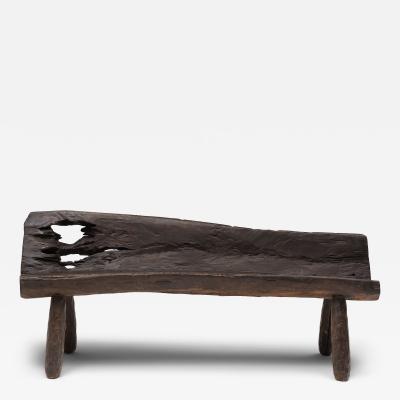 Hewn Log Bench