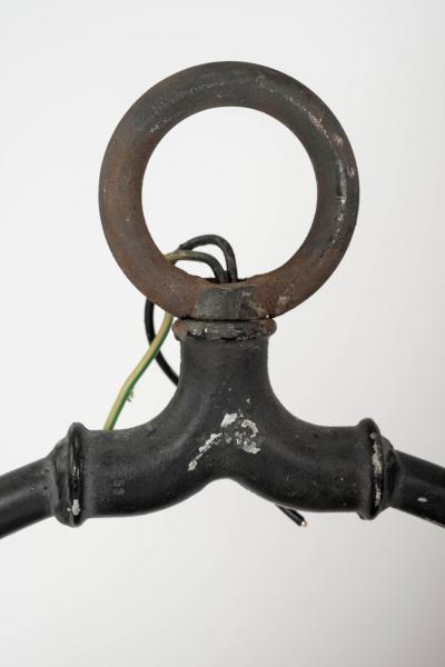 Hexagonal Glass Paneled Domed Verdigris Green Copper Lantern