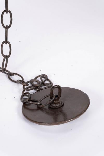 Hexagonal Glass Paneled Domed Verdigris Green Copper Lantern