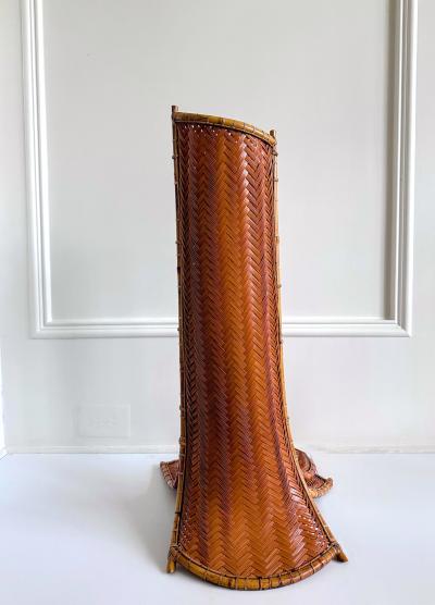 Hideaki Honma Large Striking Japanese Bamboo Sculpture Honma Hideaki