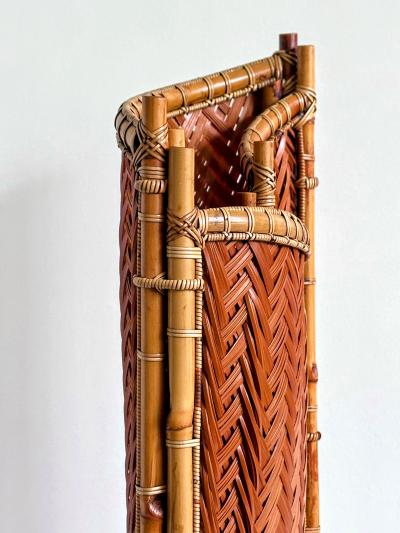 Hideaki Honma Large Striking Japanese Bamboo Sculpture Honma Hideaki