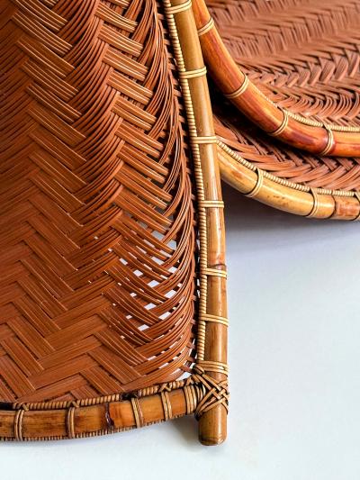 Hideaki Honma Large Striking Japanese Bamboo Sculpture Honma Hideaki