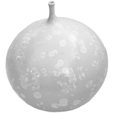 Hideaki Miyamura White Crystaline Vase Grouping by Hideaki Miyamura