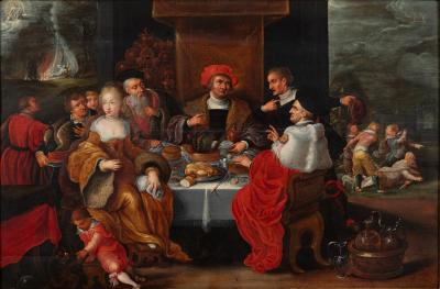Hieronymus Francken The Parable of the Rich Man and Lazarus