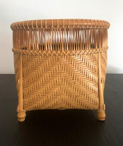Higashi Takesonosai Japanese Bamboo Basket by Higashi Takesonosai