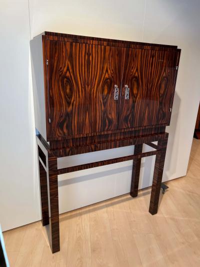 High Art Deco Cabinet Macassar Veneer Mahogany France circa 1930