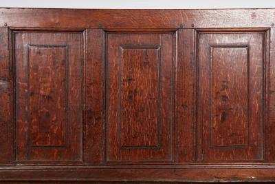High Back Oak Tavern Bench