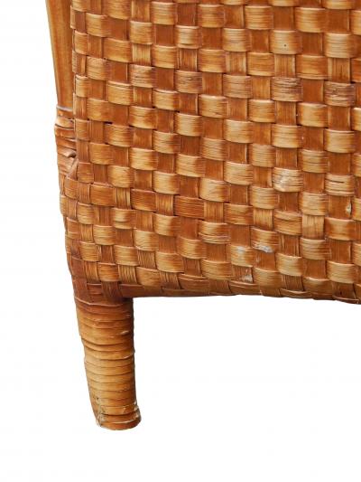 High Back Rattan Armchairs