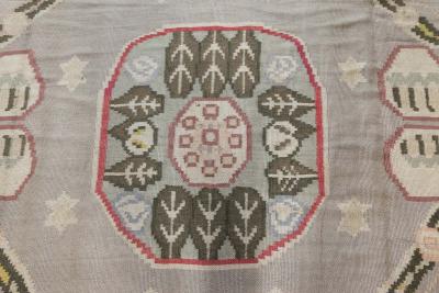 High Quality Vintage Bessarabian Abstract Handmade Rug