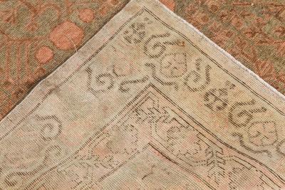 High Quality Vintage Samarkand Khotan Botanic Handmade Wool Carpet