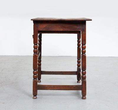 High Stretcher Bobbin Side Table