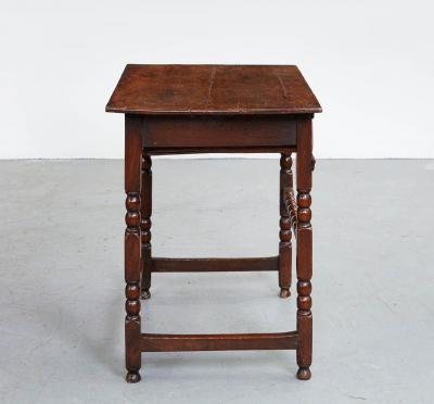 High Stretcher Bobbin Side Table