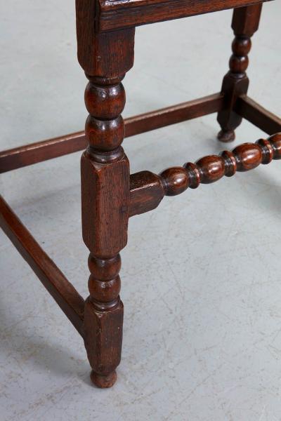High Stretcher Bobbin Side Table