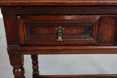 High Stretcher Bobbin Side Table