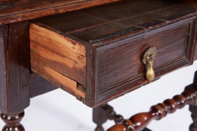 High Stretcher William and Mary Side Table