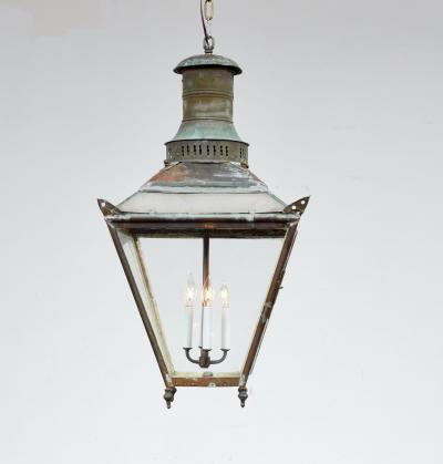 High Top Copper Lantern