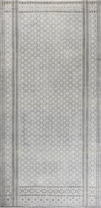 High quality Antique Indian Gray White Handmade Cotton Agra