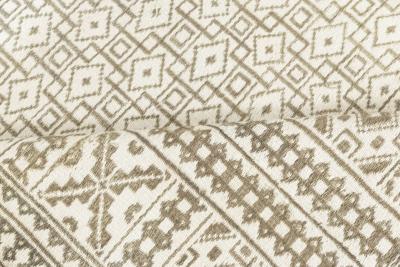 High quality Antique Indian Gray White Handmade Cotton Agra