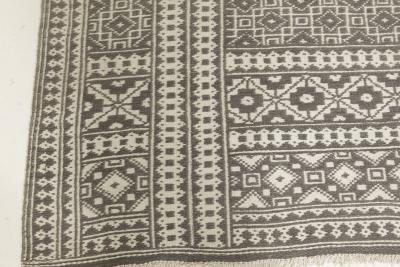 High quality Antique Indian Gray White Handmade Cotton Agra