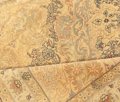 High quality Large Vintage Indian Bold Botanic Handmade Wool Rug