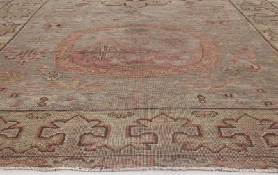 High quality Samarkand Brown Handwoven Wool Rug