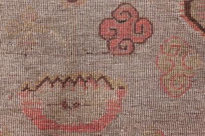 High quality Samarkand Brown Handwoven Wool Rug