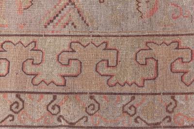 High quality Samarkand Brown Handwoven Wool Rug