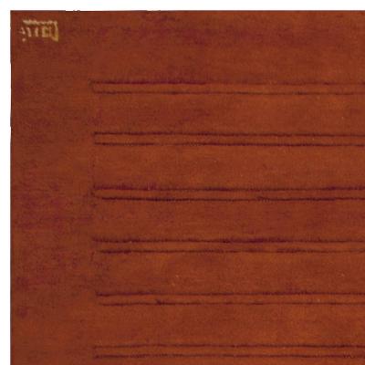High quality Vintage Art Deco Red Handwoven Wool Rug