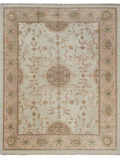 High quality Vintage Botanic Turkish Oushak Handmade Wool Carpet