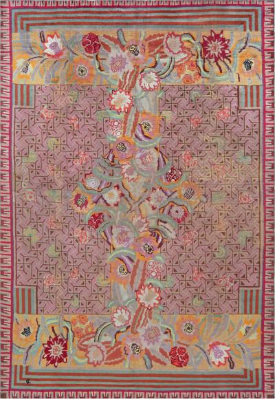 High quality Vintage French Art Deco Rug Designed by Jules Coudyser