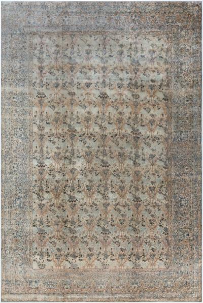 High quality Vintage Persian Kirman Handmade Wool Rug