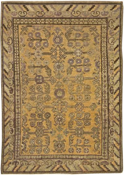 High quality Vintage Samarkand Handmade Wool Rug