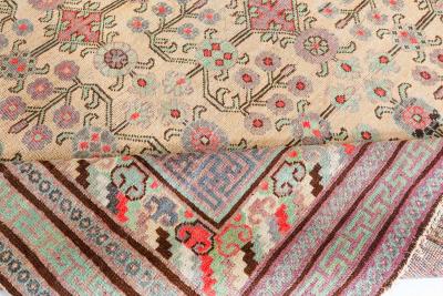 High quality Vintage Samarkand Khotan Handmade Wool Rug