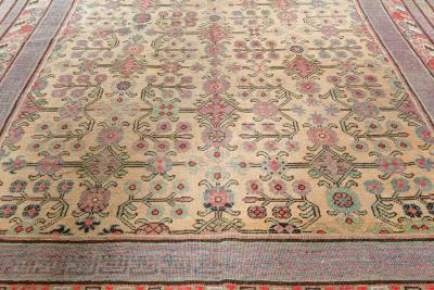 High quality Vintage Samarkand Khotan Handmade Wool Rug