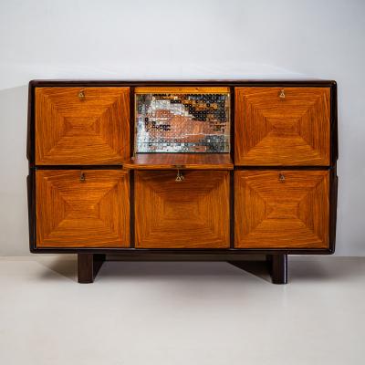 Highboard or Bar Cabinet Italy 1950s