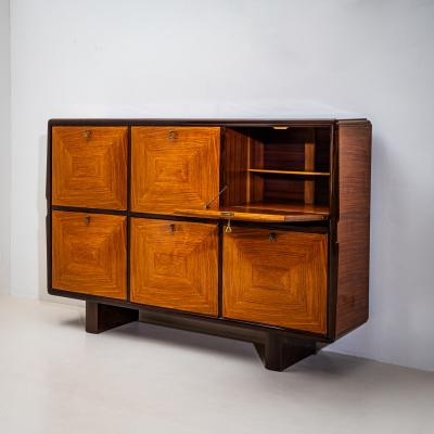 Highboard or Bar Cabinet Italy 1950s