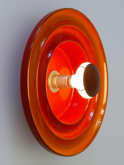 Highly Decorative Mid Century Modern Ceramic Sconce or Wall Light Germany 1960s