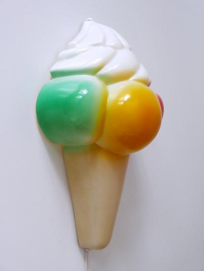 Highly Decorative Vintage Ice Cream Cone Sconces Wall Lamps Germany 1980s