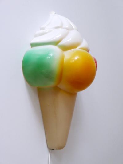 Highly Decorative Vintage Ice Cream Cone Sconces Wall Lamps Germany 1980s