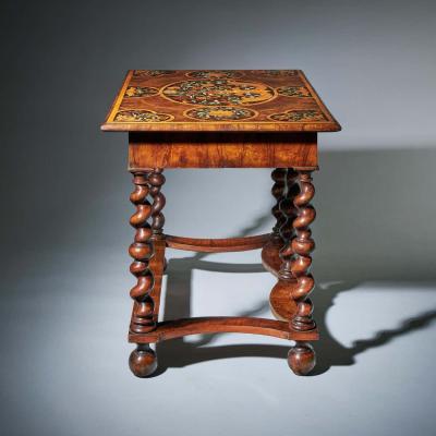 Highly Important 17th Century Charles II Floral Marquetry table by Gerrit Jensen