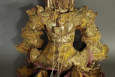 Highly decorative Burmese marionette