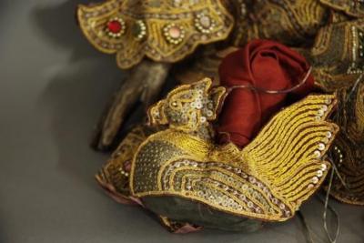 Highly decorative Burmese marionette