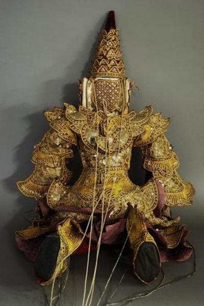Highly decorative Burmese marionette