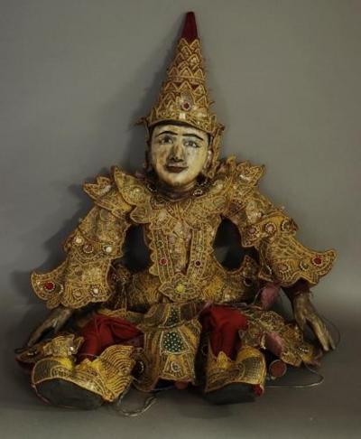 Highly decorative Burmese marionette