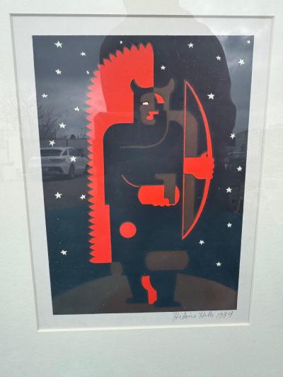 Hilaire Hiler Hilaire Hiler 1934 Silkscreen Print The Manitou 