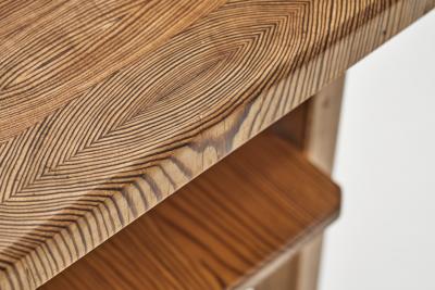 Hilding Nilsson Pine Side Table with Geometric Pattern by Hilding Nilsson Sweden 1960s