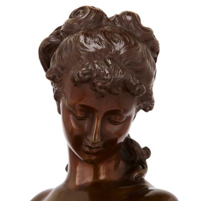 Hippolyte Fran ois Moreau 19th Century bronze sculpture of a lady by Moreau