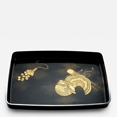 Hirobuta Tray with Accouterments of the Bugaku Dance ca 1900